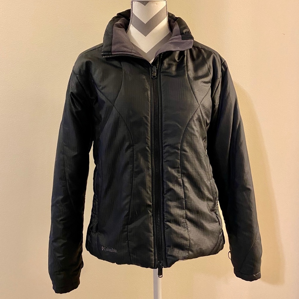 Columbia Titanium Omni Tech Coat Black Womens L